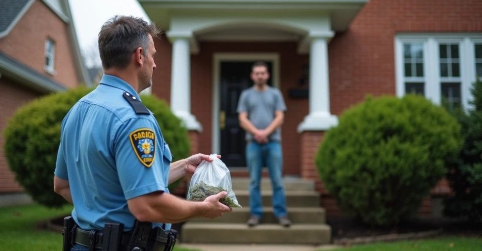 zdjęcie: Zatrzymany 38 letni mężczyzna złamał zakaz i miał przy sobie marihuanę / TM/ przykładowa ilustracja