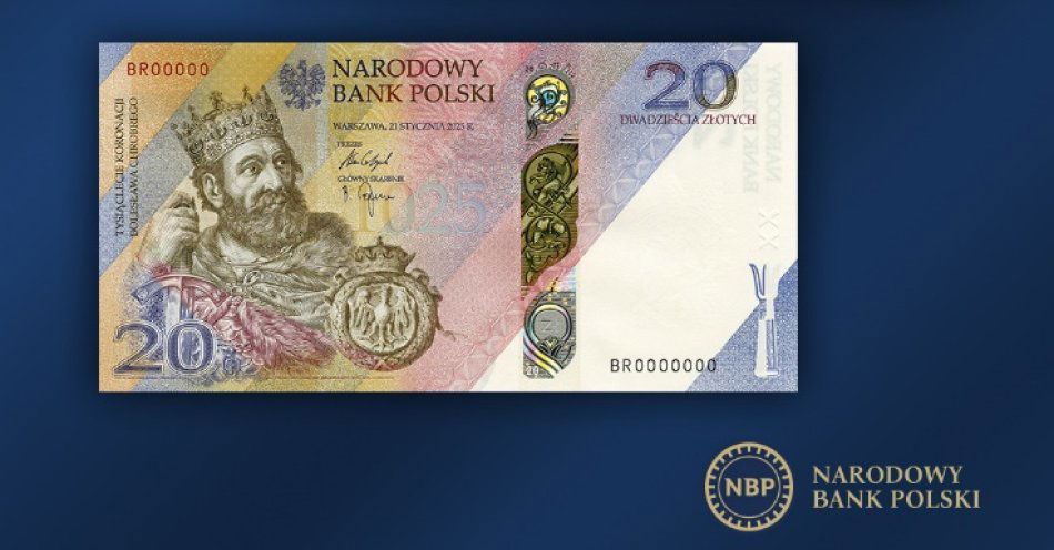 zdjęcie: Nowy banknot kolekcjonerski: Tysiąclecie koronacji Bolesława Chrobrego / fot. nadesłane