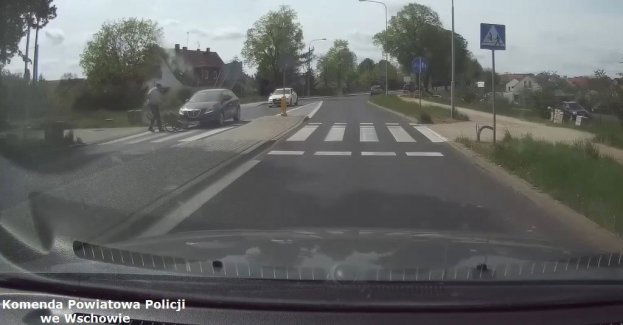 Wschowska Policja poszukuje kierowcy, który nie zatrzymał się przed przejście dla pieszych