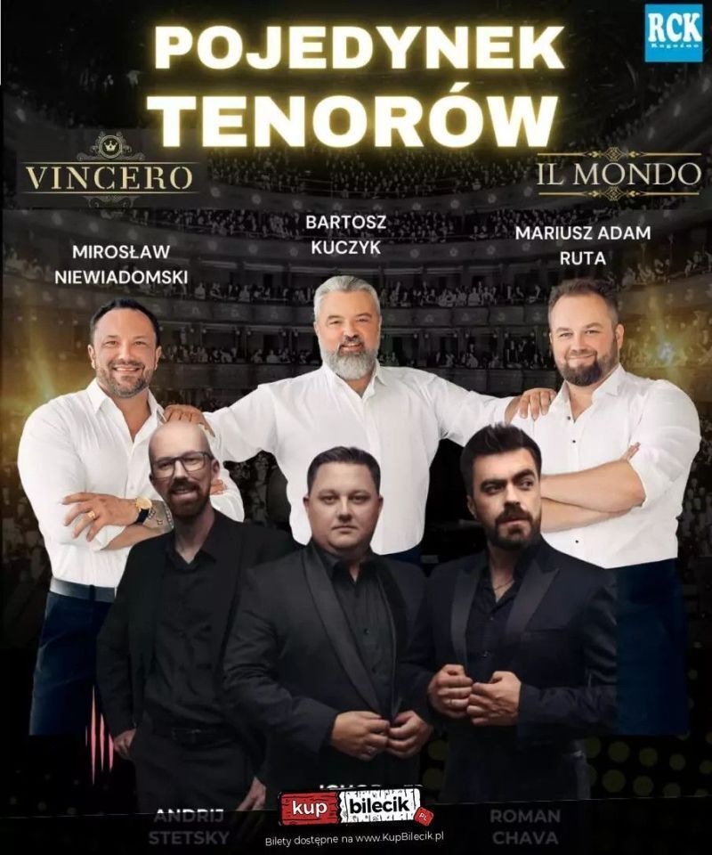zdjęcie: Pojedynek Tenorów: Tenorzy Vincero & Tenorzy Il Mondo / kupbilecik24.pl / Pojedynek Tenorów: Tenorzy Vincero & Tenorzy Il Mondo