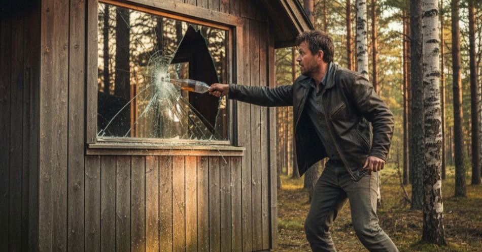 zdjęcie: Pijany turysta z Dolnego Śląska zdemolował domek letniskowy / fot. KMP w Zakopanem