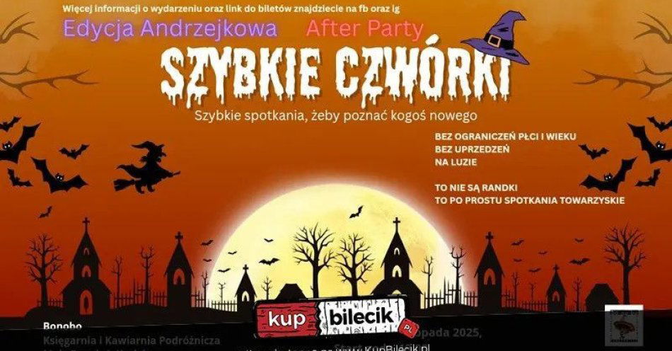 zdjęcie: Andrzejkowe Szybkie Czwórki - spotkania z nutą magii i podróży / kupbilecik24.pl / Andrzejkowe Szybkie Czwórki - spotkania z nutą magii i podróży