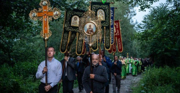 Uroczystości ku czci św. Onufrego w prawosławnym monasterze nad Bugiem