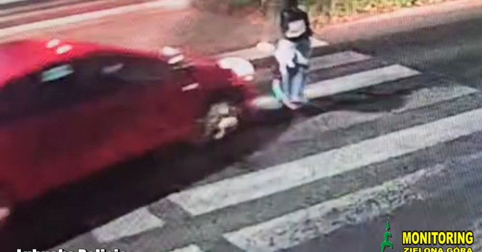 zdjęcie: Potrącenie czternastolatka na hulajnodze w Zielonej Górze / fot. KMP Zielona Góra