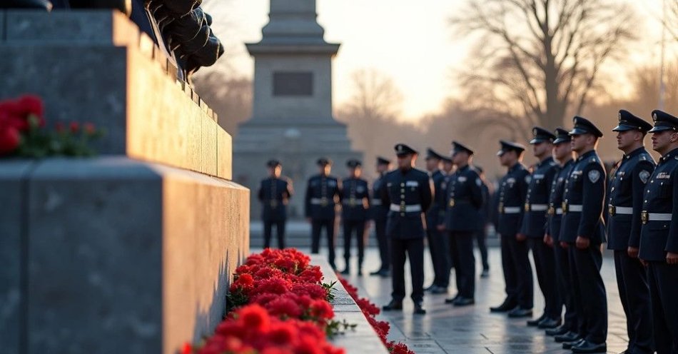 zdjęcie: Policjanci oddali hołd podczas Święta Niepodległości / TM/ przykładowa ilustracja