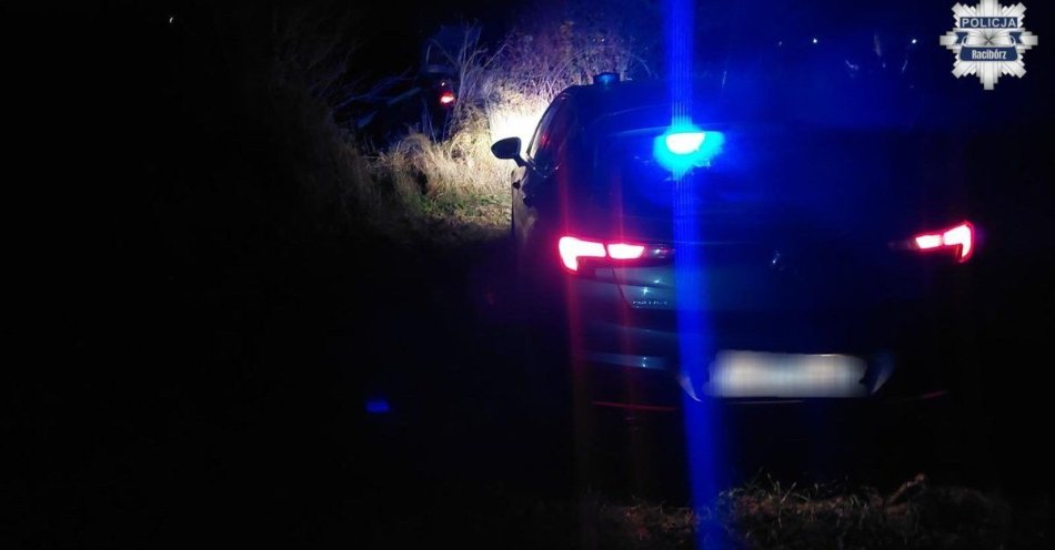 zdjęcie: Udawał nieprzytomnego po brawurowej ucieczce volvo / fot. KPP w Raciborzu