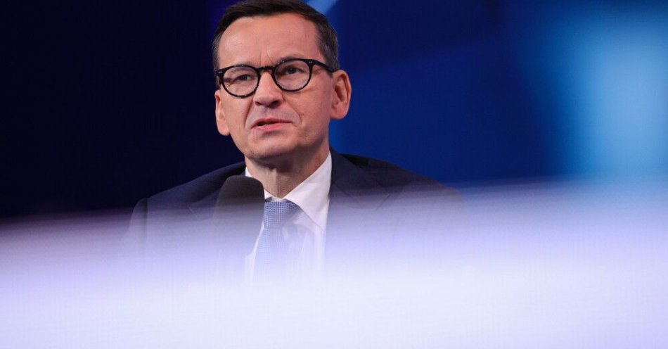 zdjęcie: Sondaż dla WP: Morawiecki najlepszym kandydatem PiS na premiera w przyszłych wyborach / Katowice, 25.10.2025. Poseł PiS Mateusz Morawiecki podczas debaty