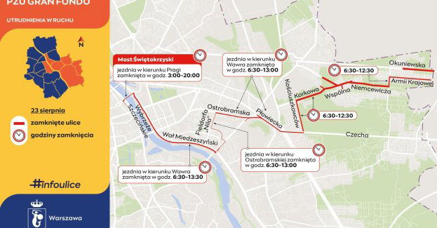 W niedzielę wyścig kolarski - zmiany dla kierowców i pasażerów
