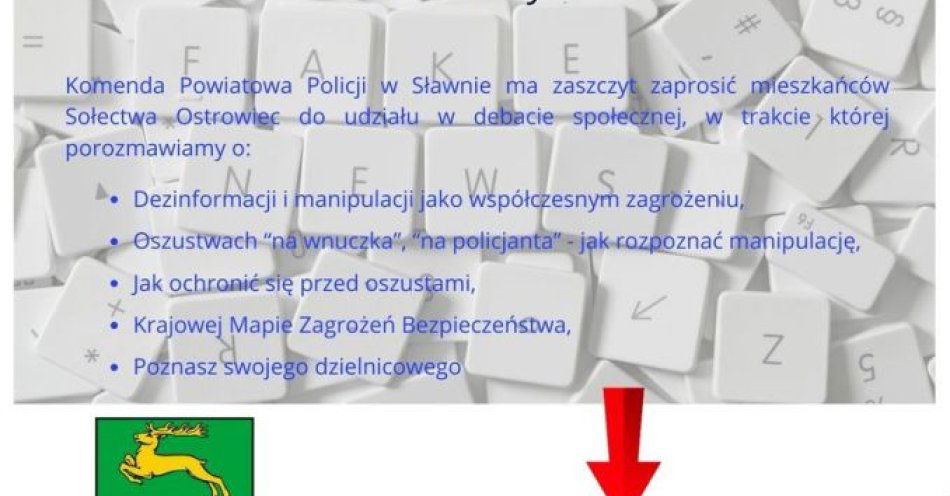 zdjęcie: Debata o dezinformacji i ochronie seniorów w Ostrowcu / fot. KPP w Sławnie