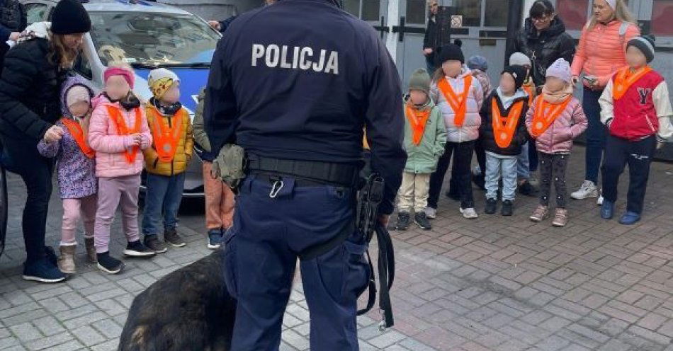 zdjęcie: Przedszkolaki z nr 49 poznają pracę policji i zasady bezpieczeństwa / fot. KMP w Gdyni