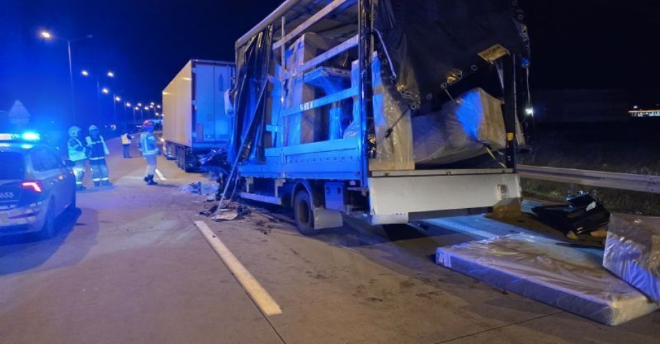 zdjęcie: Groźne zderzenie na A4 pod Zgorzelcem. Apel o ostrożność / fot. KPP w Zgorzelcu