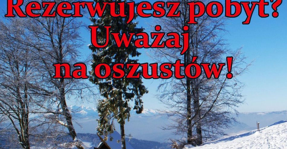 zdjęcie: Uwaga na kwatery widmo w górach przed świętami / fot. KMP w Nowym Sączu