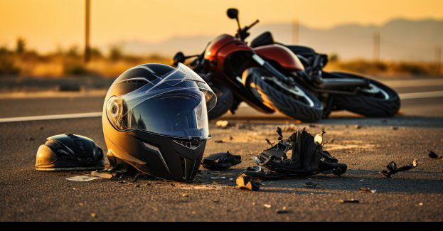 Zdarzenie drogowe z udziałem motocyklisty