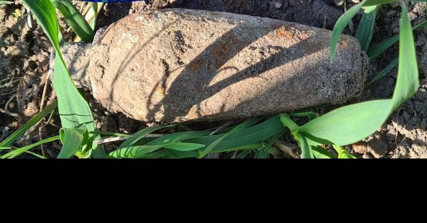 Niewybuch znaleziony na polu