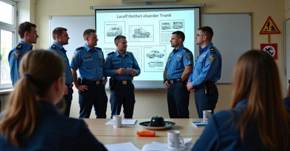 zdjęcie: Policjanci z Pruszkowa promują zawód w Zespole Szkół im. Nansena / TM/ przykładowa ilustracja