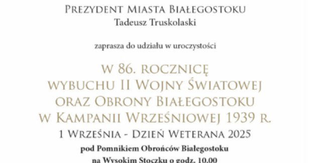 86. rocznica wybuchu II wojny światowej