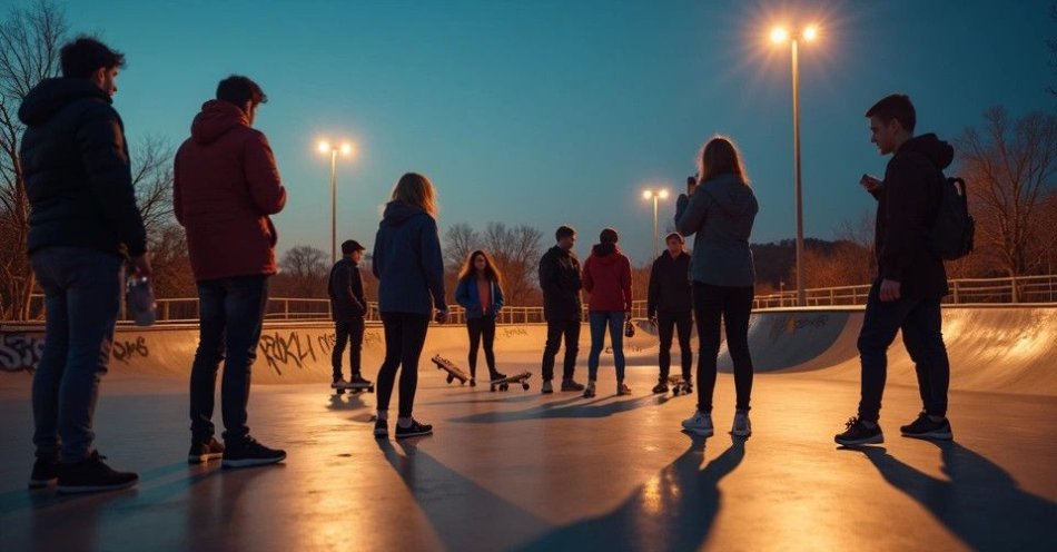 zdjęcie: Debata o bezpieczeństwie młodzieży przy Skate Parku w Chrzanowie / TM/ przykładowa ilustracja