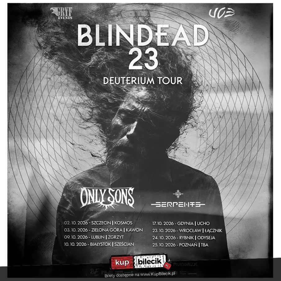 zdjęcie: Koncert Blindead23 Only Sons Serpents / kupbilecik24.pl / Koncert Blindead23 / Only Sons / Serpents