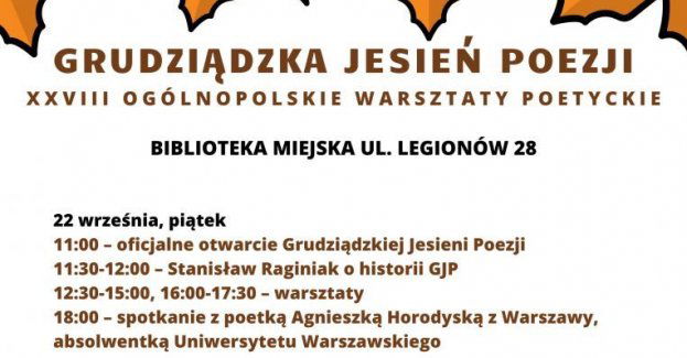 Grudziądzka Jesień Poezji - XXVIII Ogólnopolskie Warsztaty Poetyckie