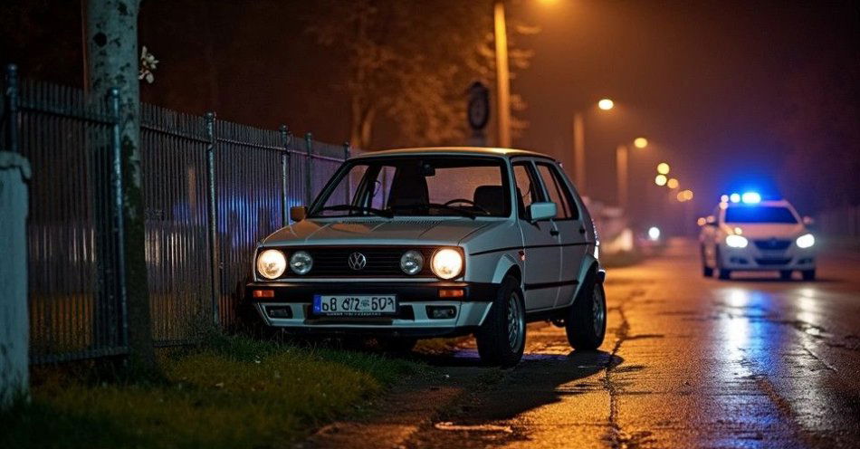 zdjęcie: Nietrzeźwy młody kierowca wjechał w ogrodzenie cmentarza / TM/ przykładowa ilustracja