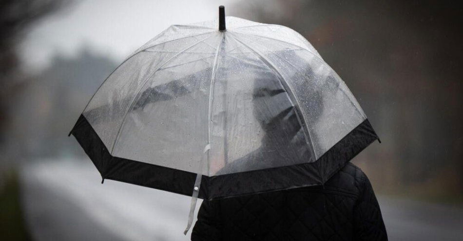 zdjęcie: W weekend pochmurno, z możliwymi opadami deszczu oraz deszczu ze śniegiem / Pędzewo, 17.11.2024. Piesi na drodze krajowej nr 80 w Pędzewie. (tż/awol) PAP/Tytus Żmijewski