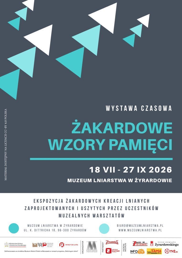 zdjęcie: Żakardowe wzory pamięci - wyjątkowa wystawa lnianych kreacji w Muzeum Lniarstwa w Żyrardowie / fot. nadesłane