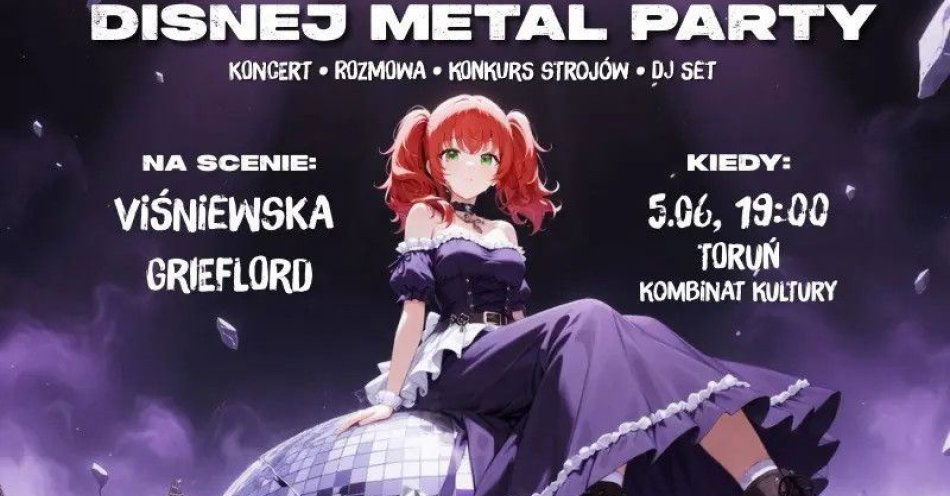zdjęcie: Disnej Metal Night w Toruniu: Viśniewska x Grieflord / kupbilecik24.pl / Disnej Metal Night w Toruniu: Viśniewska x Grieflord
