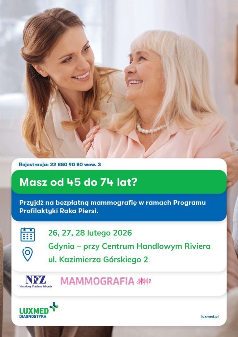 zdjęcie: Lux Med zaprasza w maju na bezpłatne badania mammograficzne do Świecie, Bukowiec (powiat świecki) / fot. nadesłane
