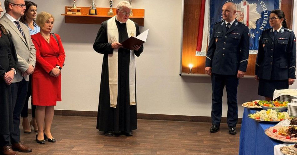 zdjęcie: Świąteczne spotkanie w Komendzie Powiatowej Policji w Wieliczce / fot. KMP w Wieliczce