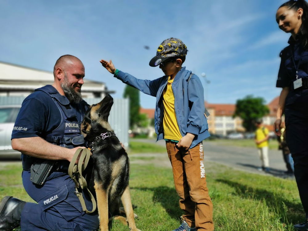 zdjęcie: Wycieczka dzieci w komendzie / fot. KMP w Grudziądzu