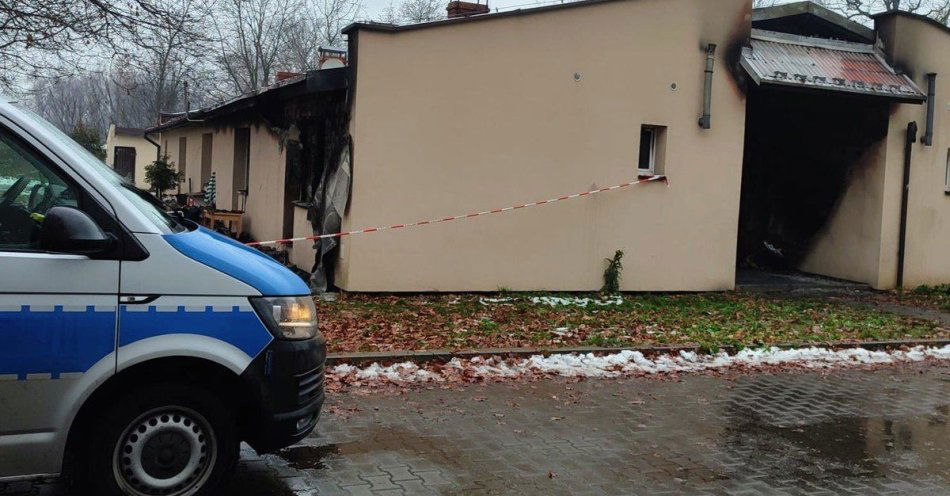 zdjęcie: Tragiczny pożar w Pszczynie. Nie żyje jedna osoba / fot. KPP w Pszczynie