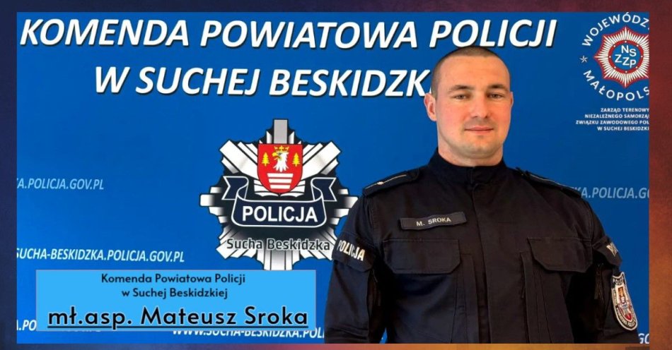 zdjęcie: Kto zostanie #SUPERDZIELNICOWY2026? Głosuj na dzielnicowego / fot. KMP w Suchej Beskidzkiej
