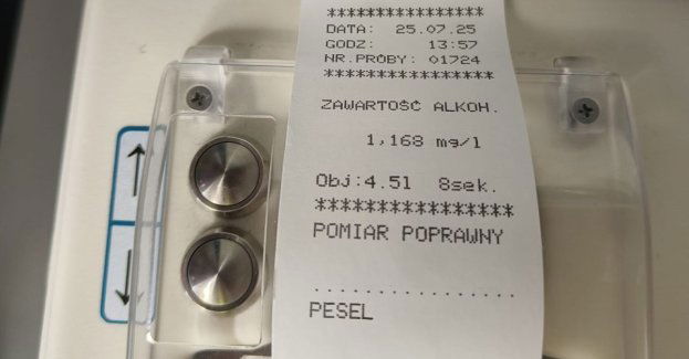 Zapomniał o przepisach ruchu drogowego