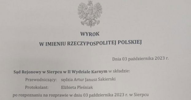 Wyrok skazujący Dawida Ławickiego