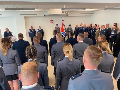 Uroczyste obchody Święta Policji w Komendzie Powiatowej Policji w Brzesku