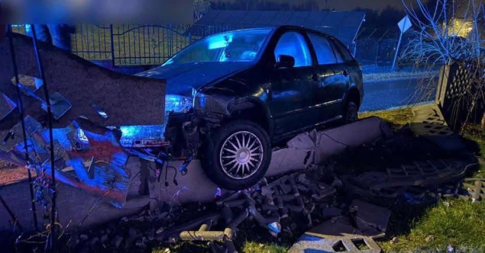 zdjęcie: Pijany kierowca wjechał w ogrodzenie i stanie przed sądem / fot. KPP w Zgorzelcu