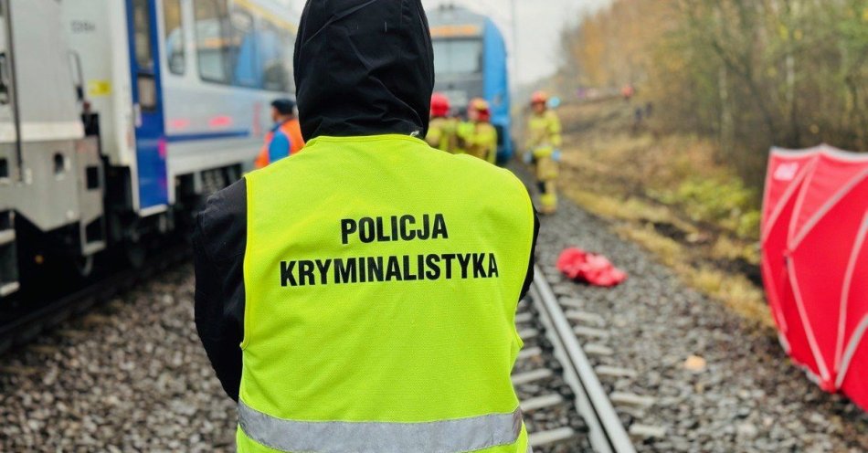zdjęcie: Tragiczne potrącenie na torach w rudzkim Chebziu / fot. KMP w Rudzie Śląskiej