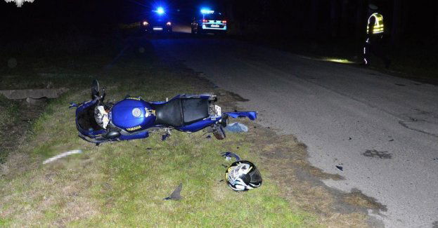 Wyjeżdżając z posesji zderzyła się z motocyklistą