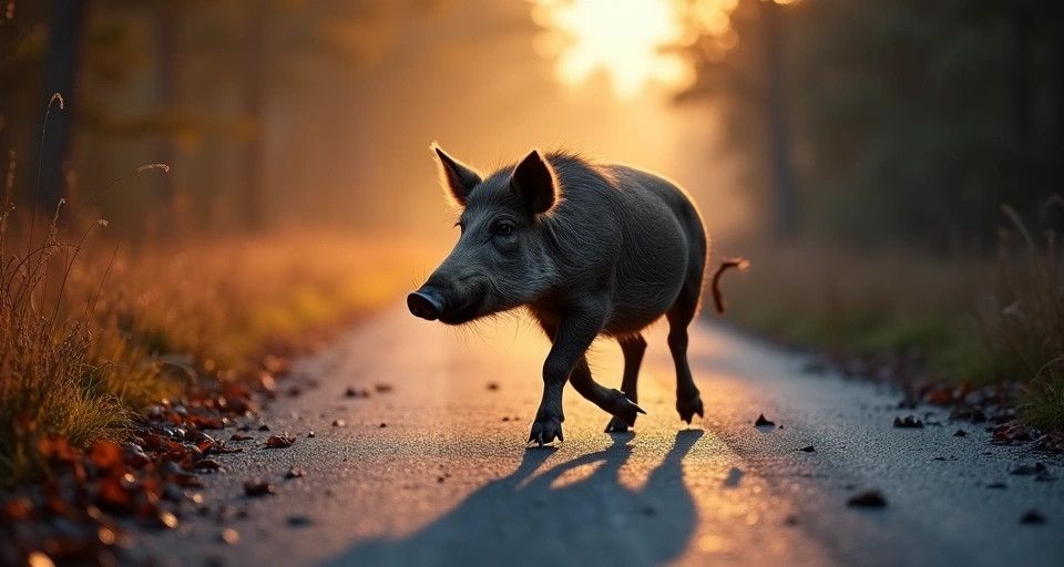 zdjęcie: Wiosenne niebezpieczeństwo na drogach: uwaga na dzikie zwierzęta / TM/ przykładowa ilustracja