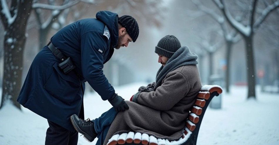 zdjęcie: Policja apeluje reaguj gdy widzisz osoby bezdomne w zimie / TM/ przykładowa ilustracja