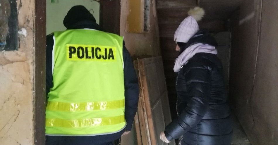 zdjęcie: Mróz zagraża bezdomnym Reaguj i zgłoś zagrożenie / fot. KPP łódzkiego wschodniego