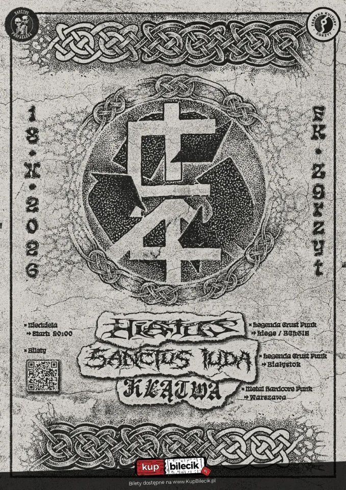 zdjęcie: Crust Punk w Zgrzycie: HIATUS + SANCTUS IUDA + KLĄTWA / kupbilecik24.pl / Crust Punk w Zgrzycie: HIATUS + SANCTUS IUDA + KLĄTWA