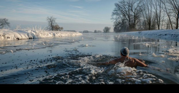Zimowa przeprawa przez Wisłę; blisko 40 śmiałków pokonało rzekę wpław