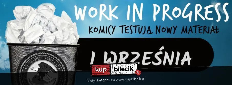 zdjęcie: Resort Komedii: Work in progress / 1.9.2026 / kupbilecik24.pl / Resort Komedii: Work in progress / 1.9.2026