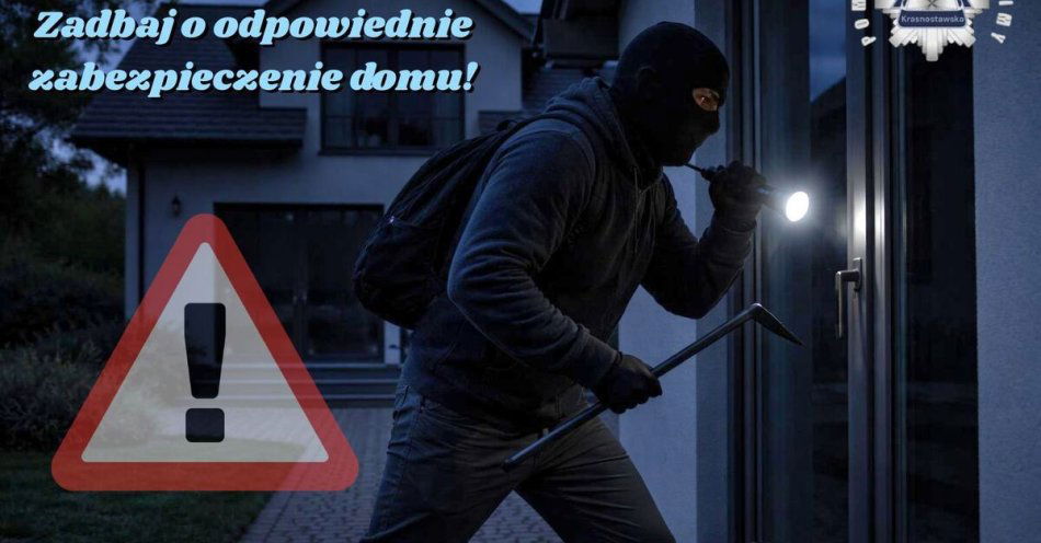 zdjęcie: Jak zabezpieczyć dom przed wyjazdem na Święta Wielkanocne / fot. KPP Krasnystaw