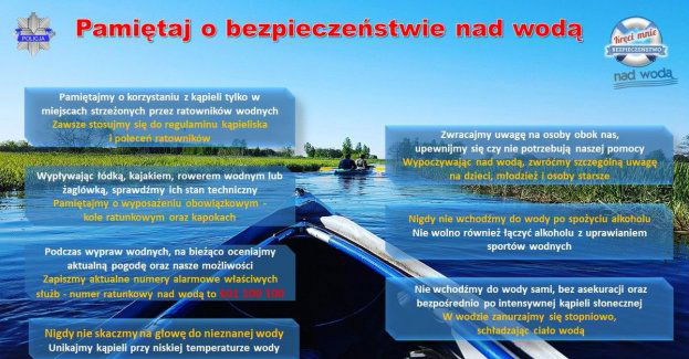 Apelujemy o rozsądek podczas przebywania nad wodą!