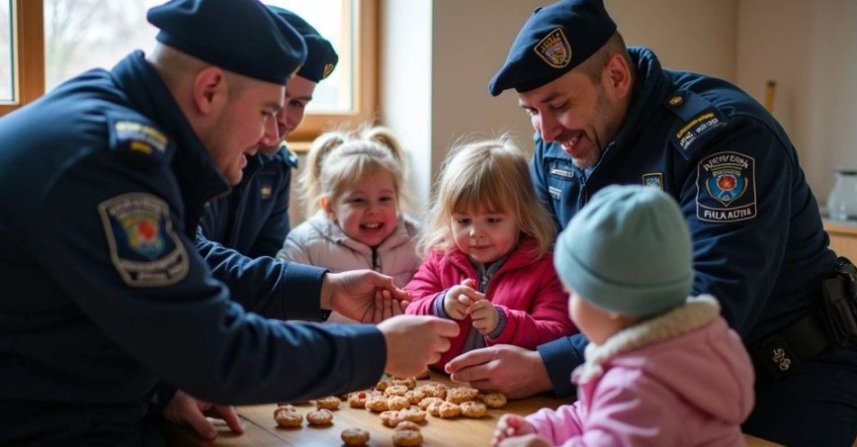 zdjęcie: Policjanci z Raciborza sprawili radość dzieciom na Mikołajki / TM/ przykładowa ilustracja