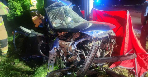 Wypadek drogowy, w którym zginął 18-latek
