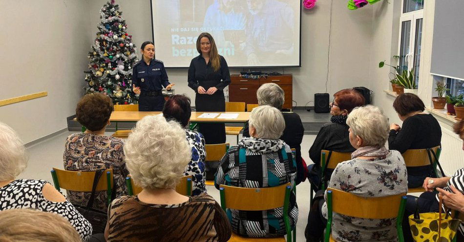 zdjęcie: Nie daj się oszukać Porady dla seniorów od policji i prawnika / fot. KPP Hajnówka