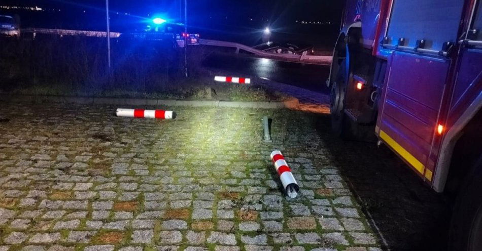 zdjęcie: Pijany kierowca przejechał przez rondo bez prawa jazdy / fot. KPP Kościan